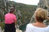 Vue plongeante sur gorges et verdon.