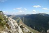 La vue depuis les crètes: vallée de Caille.